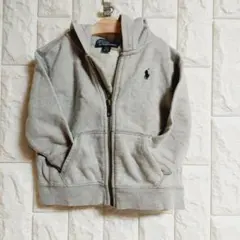 ポロ バイ ラルフローレンベビー用　フード付きスウェット　グレー　80㎝　⑦