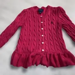 Polo Ralph Lauren ピンク カーディガン 6 120