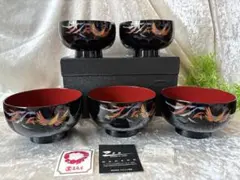 ZEN KANSAI 漆器 どんぶり5客セットのサムネイル