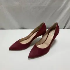 【新品】FURLA フルラ スエードレザー ポインテッドトゥ ヒールパンプスのサムネイル