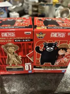 新品未開封2点 onepiece ルフィ くまモン 入手困難 コラボ フィギュア