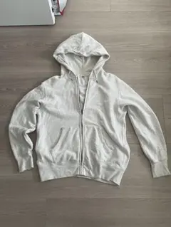 UNIQLO フルジップパーカー XL ライトグレー