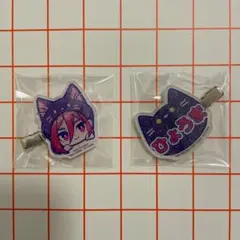 千切 豹馬　ヘアクリップ　黒猫　ブライズ品