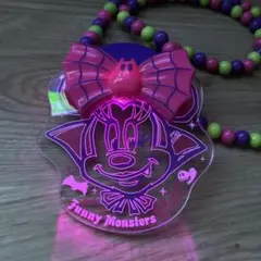 ディズニーリゾート　光るペンダント　2014 ハロウィン　ミニー