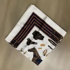 馬具デザイン シルク風スカーフ