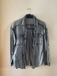 INGNI グレー デニムシャツ 長袖