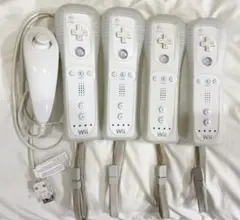 Wiiリモコン4本セット（カバー付き） ヌンチャク1個