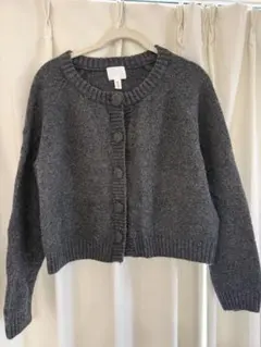 H&M ニットカーディガン　グレー