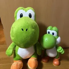 ヨッシー特大サイズぬいぐるみとフィギュア。クッパフィギュア3点セット