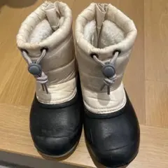 キッズ 防水ブーツ ホワイト/ブラック