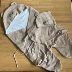 【gelatopiqué】ジェラートピケ　クマさんおくるみ　帽子