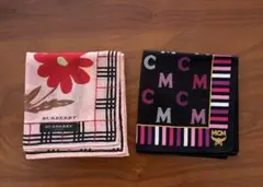 Burberry & MCM ハンカチ　新品２枚セット