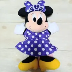 ディズニー　ミニーマウス　パペット　ぬいぐるみ　紫のサムネイル
