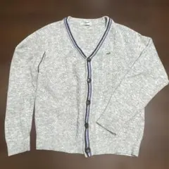 crocodile グレー Vネックカーディガン