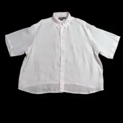 ラルフローレン 大きめ リネンシャツ 麻 BLAKE ブレイク 半袖 ピンク