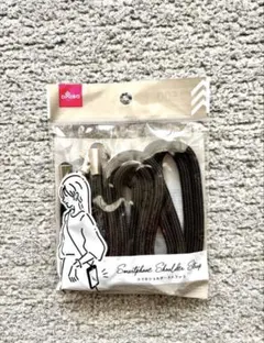 ダイソー　スマホショルダー　ストラップ　黒