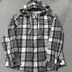 L.L.Bean リラックスフィット フード付きチェックシャツ Mのサムネイル