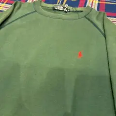 90s ポロラルフローレン Ralph Lauren スウェット グリーン