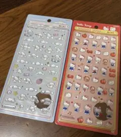 シナモン&Hello Kitty ボンボンドロップシールミニ