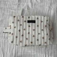 おむつポーチ　くま　① キルト　妊娠出産準備