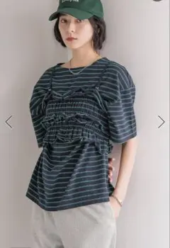 新品未使用タグ付き LOWRYSFARM フリルビスチェ セット Tシャツ