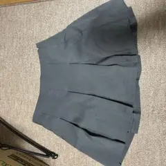 プリーツスカート グレー 韓国ぽ