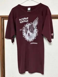 80s チャンピオンバータグ フットボールシャツ PETSHOP VINTAGE