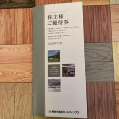 最新　株主優待券　東急不動産ホールディングス