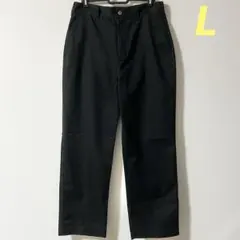 美品 L アーバンリサーチ ツイルストレートパンツ ブラックのサムネイル