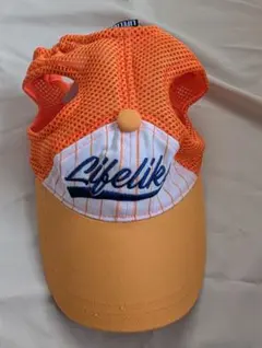 Lifelike ライフライク 犬用 キャップ Lサイズ オレンジのサムネイル