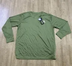 adidas クルーネック長袖Tシャツ M ロマンカーキー