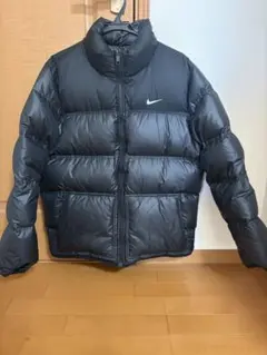 NIKE ダウンジャケット リバーシブル ブラック/チェック XL 500フィル