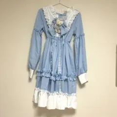 ロリータ ひざ丈ワンピース