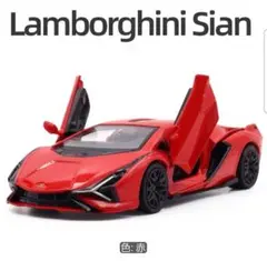 MAKEDA Lamborghini Sian ミニカー 赤