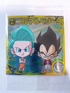 ドラゴンボール超戦士シールウエハース超 　　超15-11　ブルマ＆ベジータ