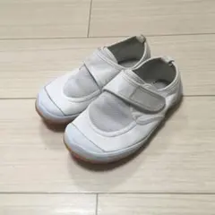 パワーシューズ　ホワイト スクールシューズ 19cm 上履き
