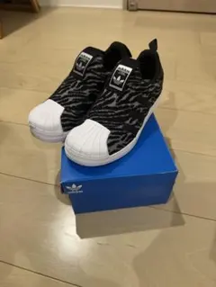 アディダス スーパースター 360 ゼブラ柄 キッズ21.0cm