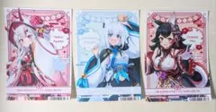 ホロライブ 百鬼あやめ 白上フブキ 大神ミオ ブロマイド 3点セット