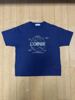 【FFEIN（フェイン）】サークルアート線画プリントTシャツ 男女兼用 NAVY