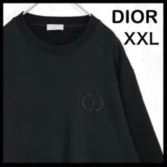 【ビッグサイズXXL】DIOR CDロゴ クルーネック スウェット ブラックのサムネイル