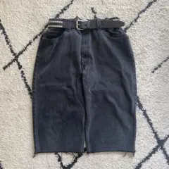 00s Levi's 550 バギー ショーツ ブラックデニム w40 y2k