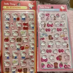 Hello Kitty 3Dステッカー 2パックセット