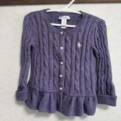 Ralph Lauren パープル カーディガン