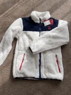 CHUMS ボアフリースジャケット ホワイト/ネイビー