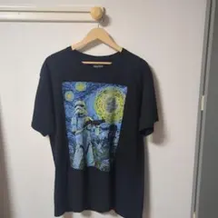 スターウォーズ ストームトルーパーのゴッホオマージュTシャツ L