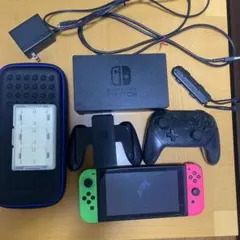 Nintendo Switch 本体 セット プロコン、ホリ連射コン付き - メルカリ