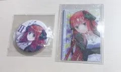 五等分の花嫁 二乃 缶バッチ&カード