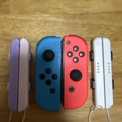 【ジャンク品】Switch ジョイコン ネオンブルー/ネオンレッド ストラップ付