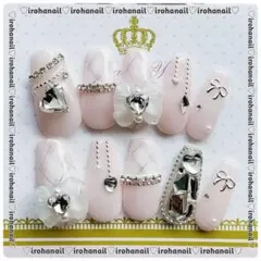 ネイルチップ オーダー受付中 量産型 ワンホン フレンチガーリー y2k 韓国