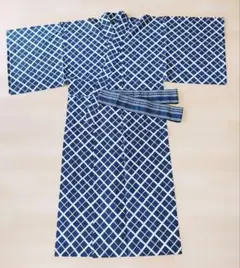 有松絞り浴衣 青色 総絞り 細かい手蜘蛛絞り 手縫い - メルカリ